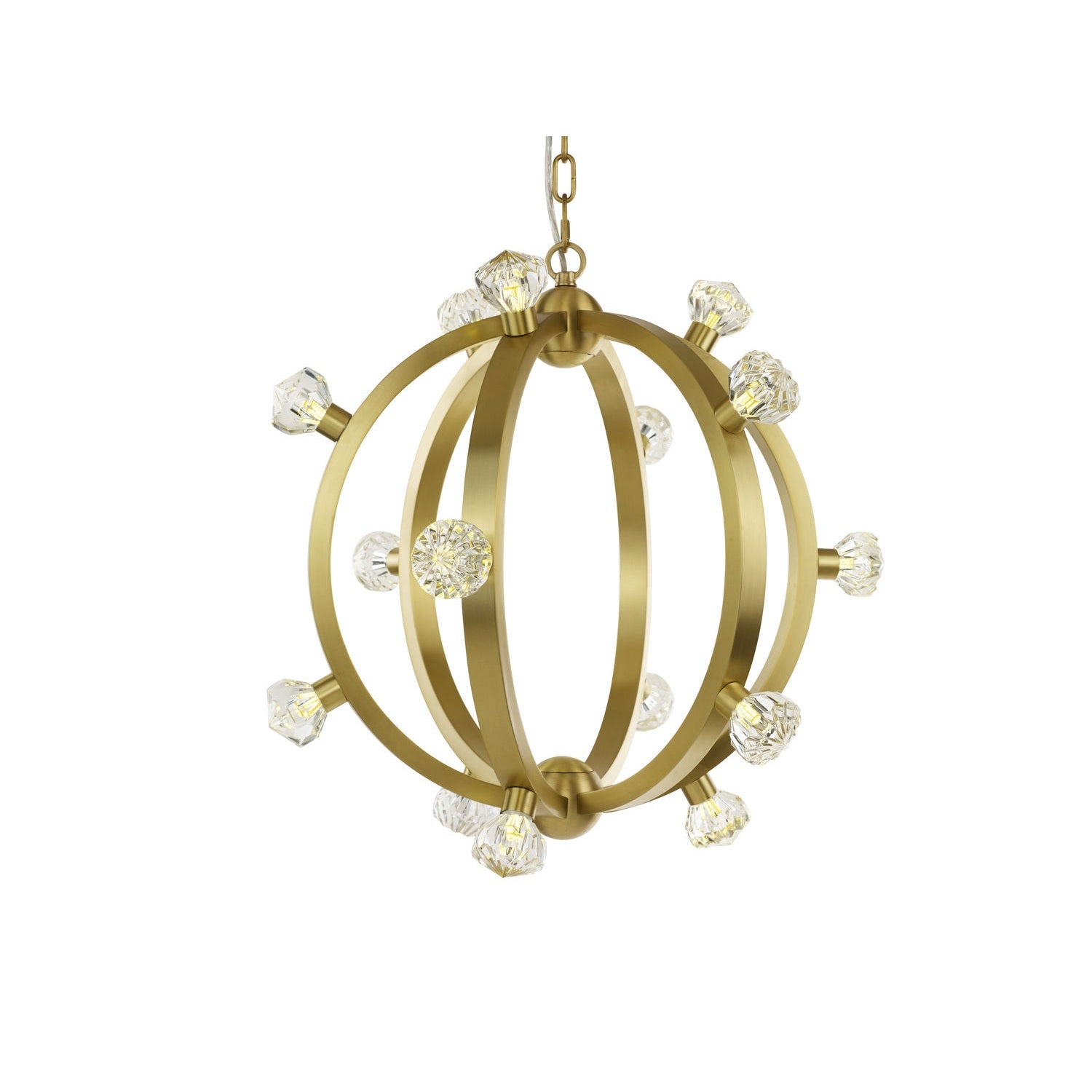 Studio M - SM23772BCSBR - LED Pendant - Norma Jeane - Satin Brass