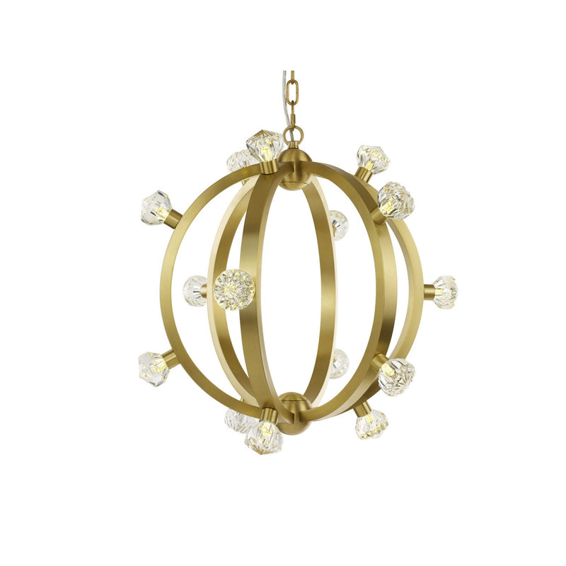 Studio M - SM23772BCSBR - LED Pendant - Norma Jeane - Satin Brass
