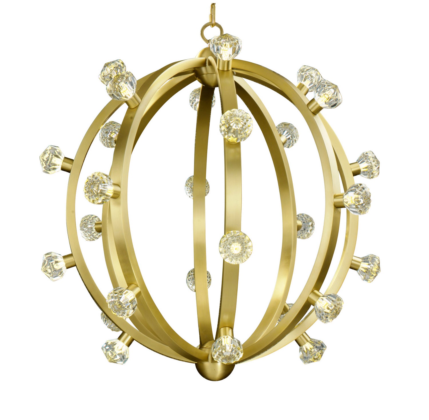 Studio M - SM23774BCSBR - LED Pendant - Norma Jeane - Satin Brass