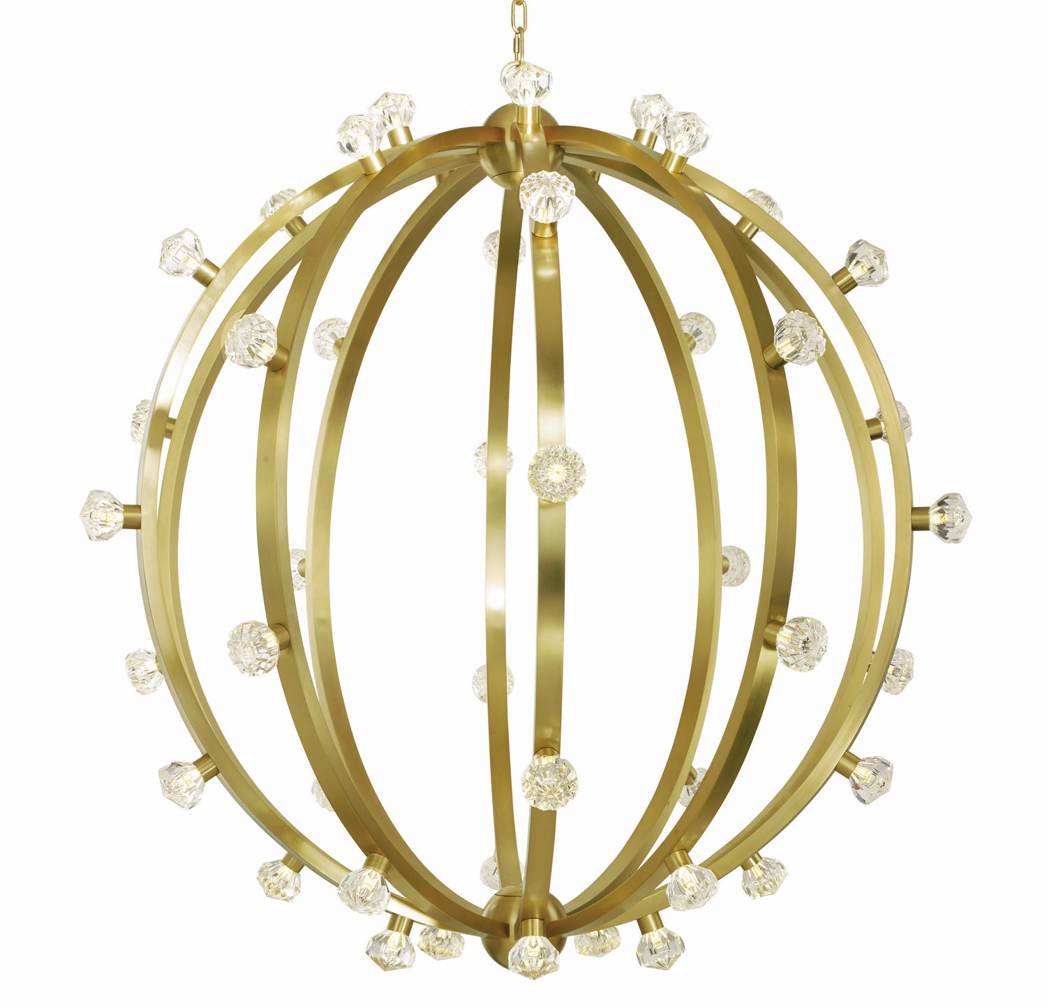Studio M - SM23776BCSBR - LED Pendant - Norma Jeane - Satin Brass