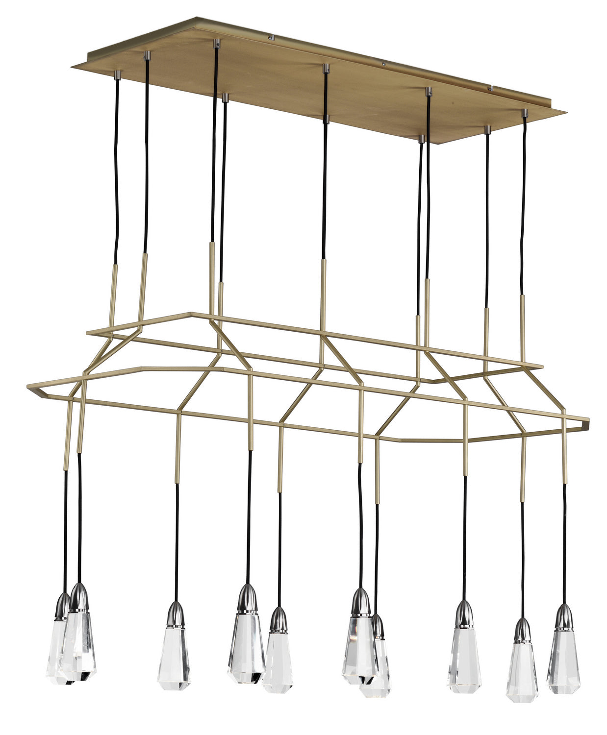 Studio M - SM23787BCSNSBR - LED Pendant - 10 Carat - Satin Nickel / Satin Brass
