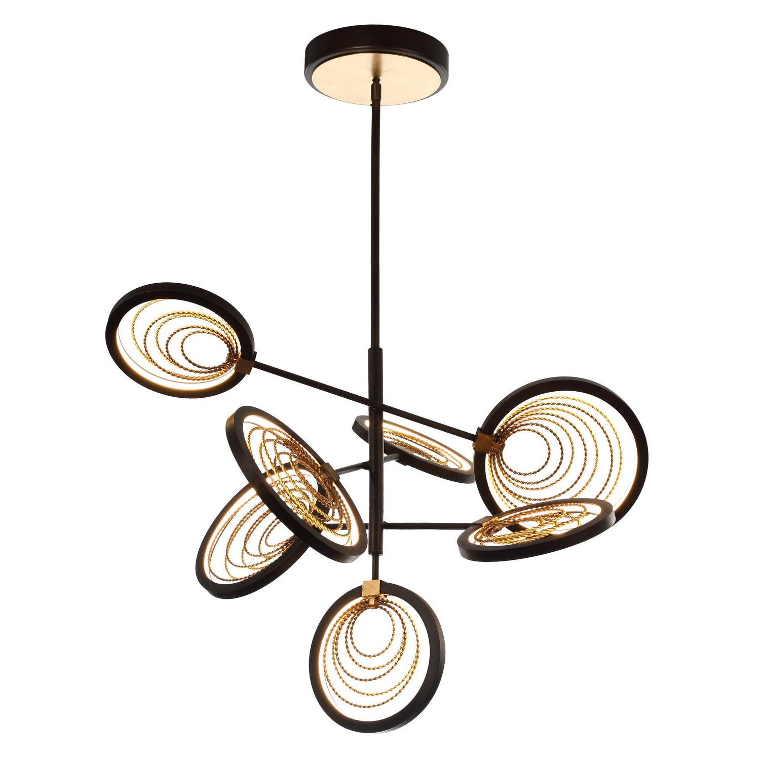 Studio M - SM23845BZGTGL - LED Pendant - Lariat - Bronze Gilt / Gold Leaf