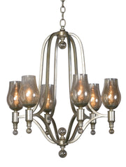 Studio M - SM23975MGSG - Six Light Chandelier - Mirabelle - Silver Gold