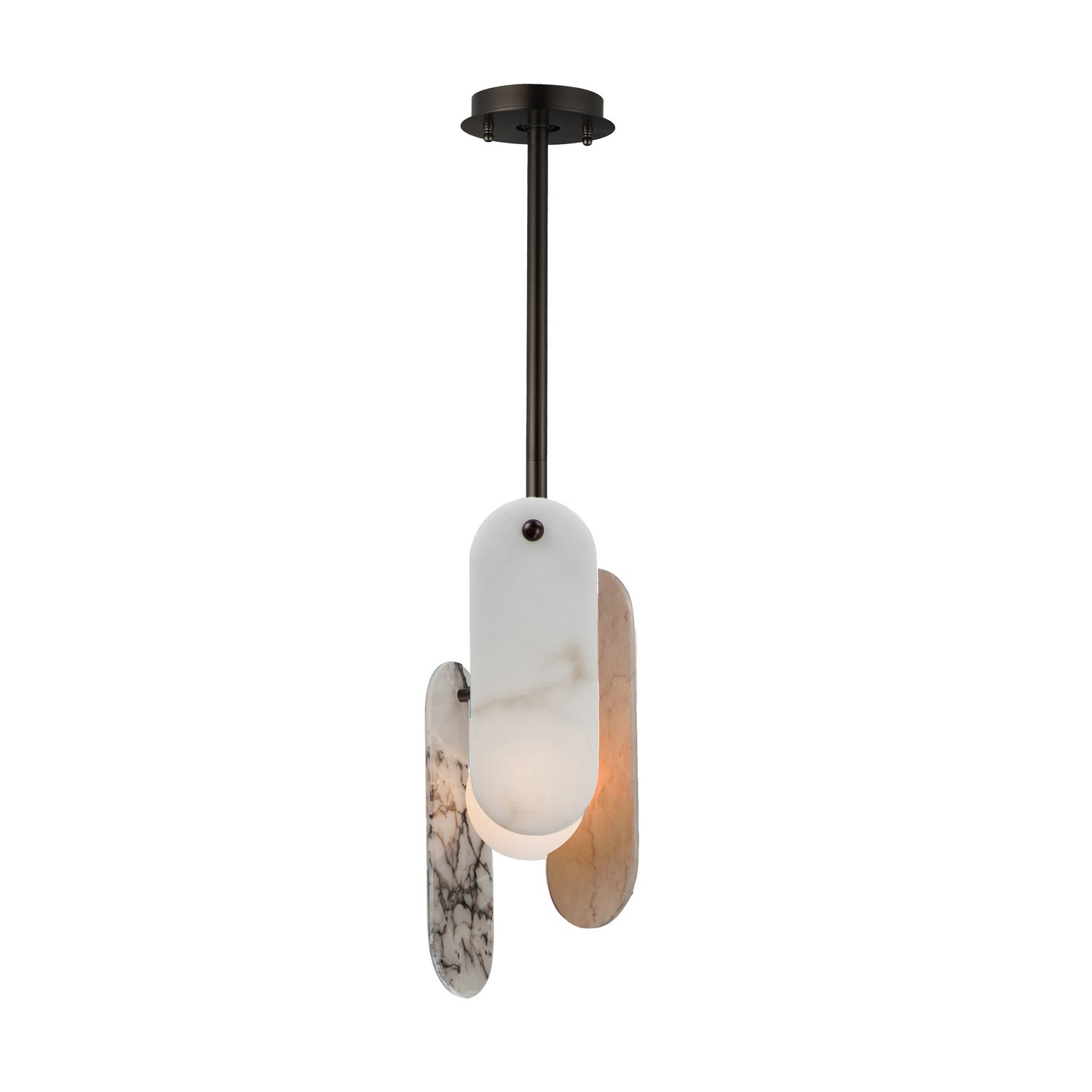 Studio M - SM24811VSBBZ - LED Pendant - Megalith - Stone - Brushed Bronze