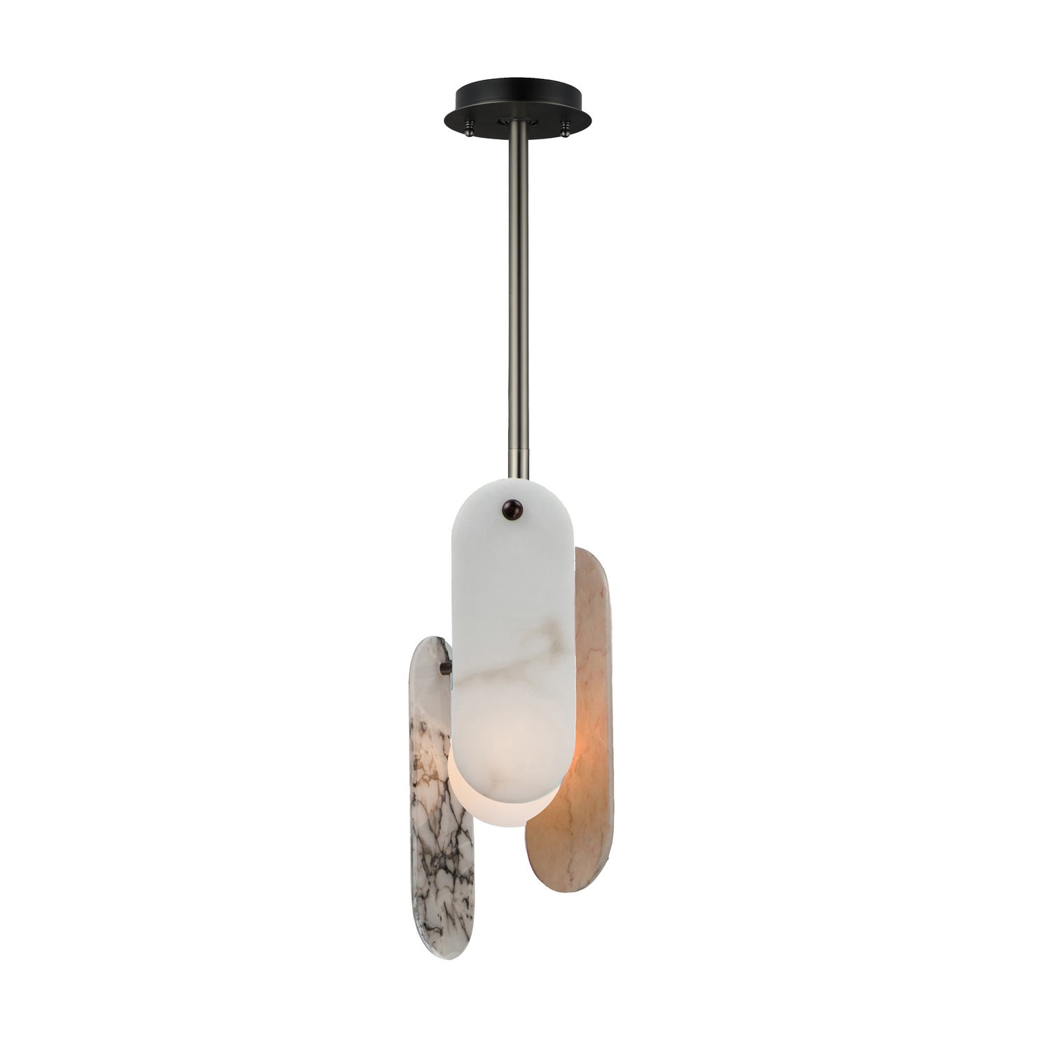 Studio M - SM24811VSGM - LED Pendant - Megalith - Stone - Gunmetal