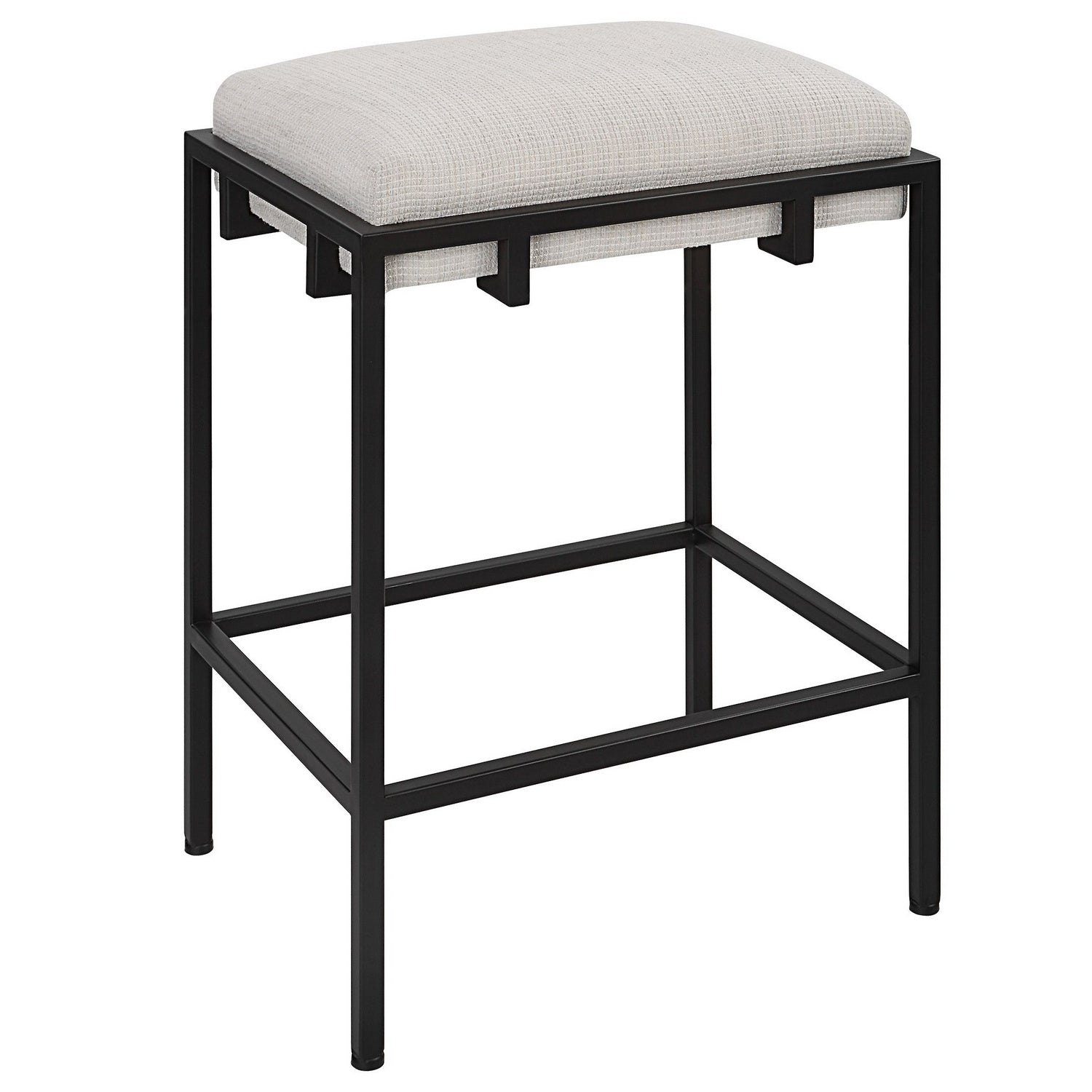 Uttermost - 23695 - Counter Stool - Paradox - Matte Black Iron