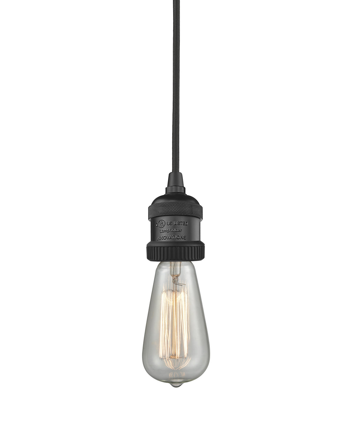 Innovations - 199-BK - One Light Cord Set - Franklin Restoration - Matte Black