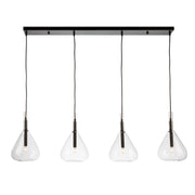 Artcraft - AC11164BK - Four Light Island Pendant - Conic - Black