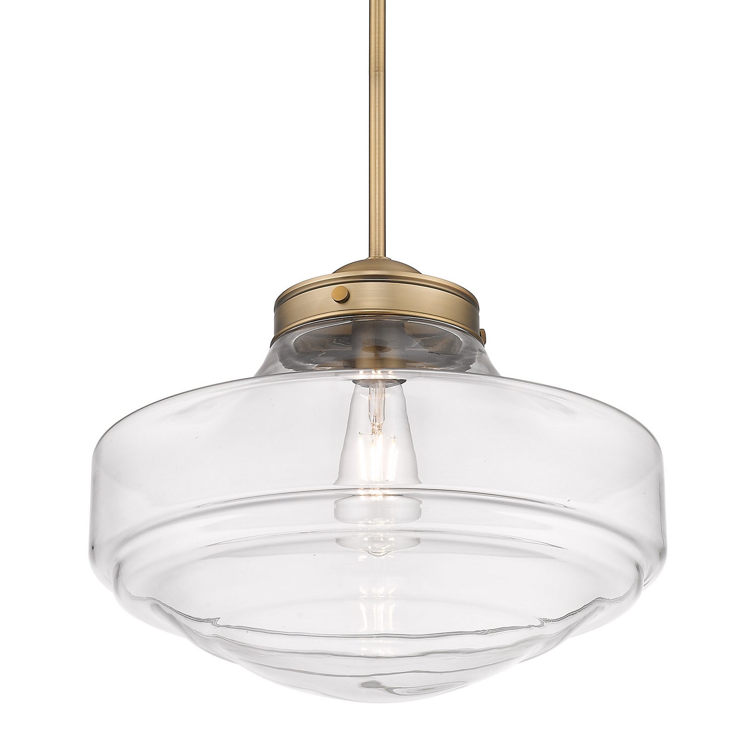 Golden - 0508-L MBS-CLR - One Light Pendant - Ingalls - Modern Brass