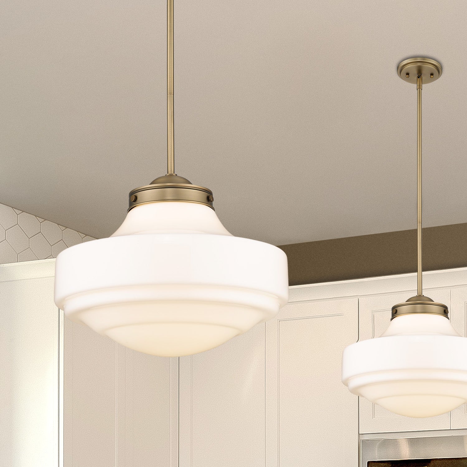 Golden - 0508-L MBS-VMG - One Light Pendant - Ingalls - Modern Brass