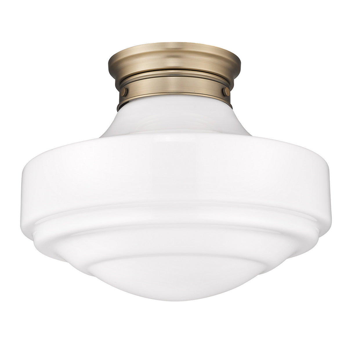 Golden - 0508-LSF MBS-VMG - One Light Semi-Flush Mount - Ingalls - Modern Brass