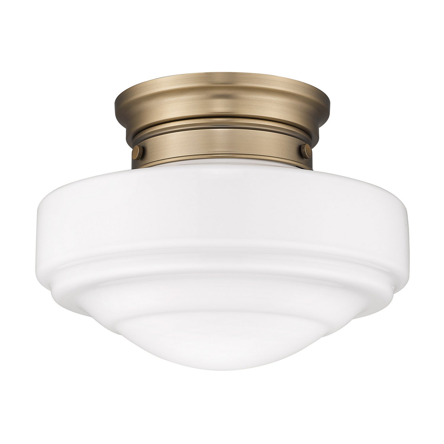 Golden - 0508-SF MBS-VMG - One Light Semi-Flush Mount - Ingalls - Modern Brass