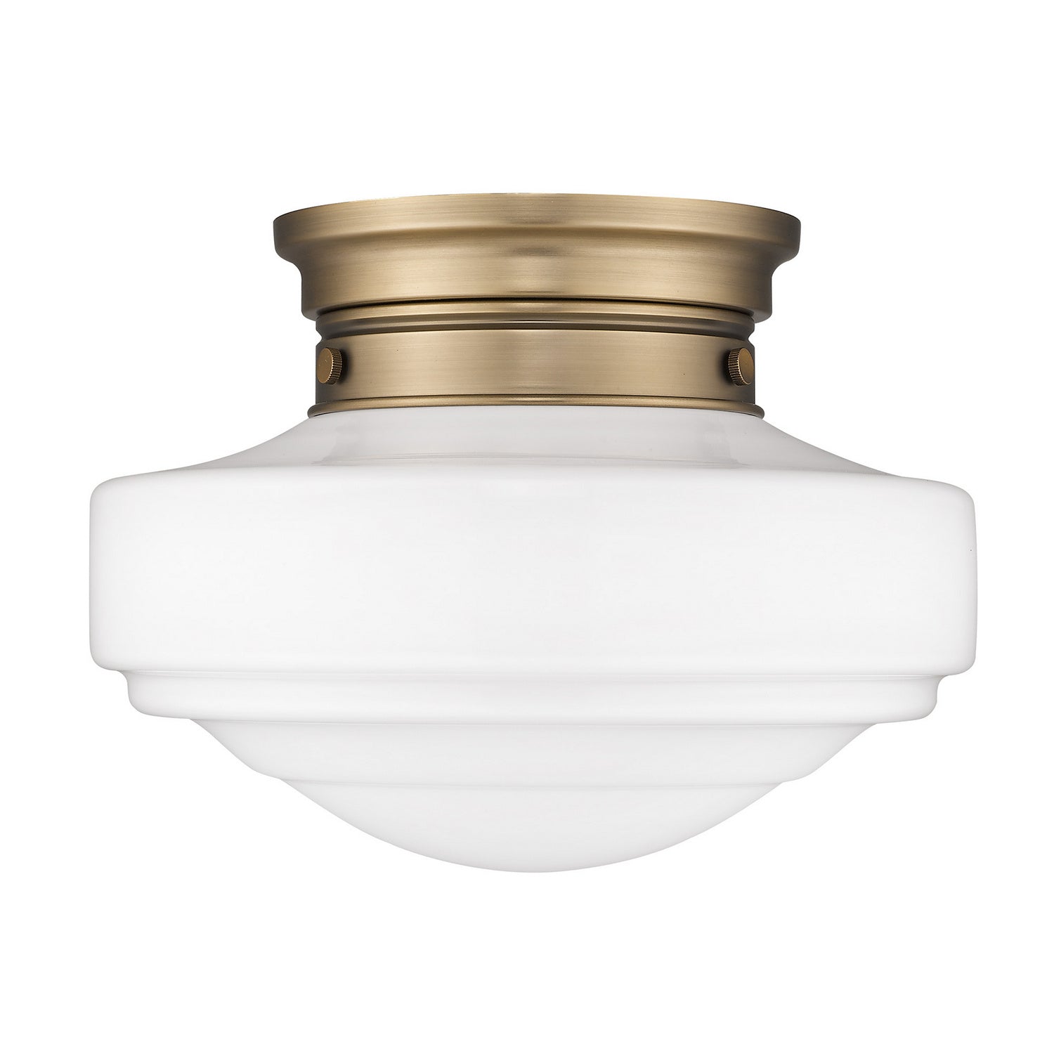 Golden - 0508-SF MBS-VMG - One Light Semi-Flush Mount - Ingalls - Modern Brass