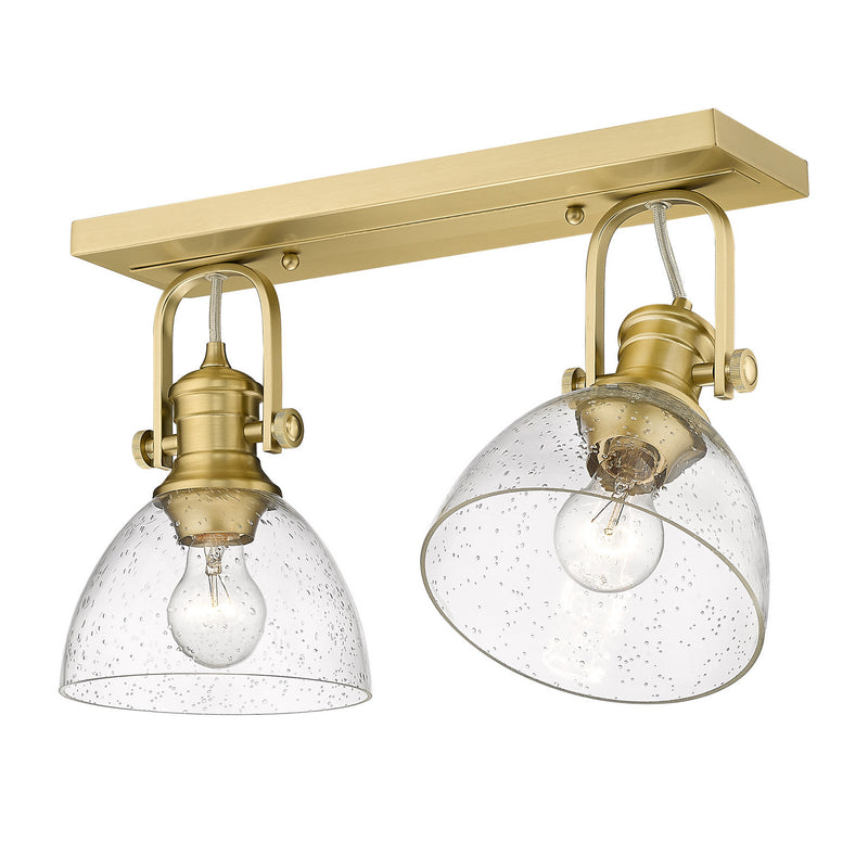 Golden - 3118-2SF BCB-SD - Two Light Semi-Flush Mount - Hines - Brushed Champagne Bronze