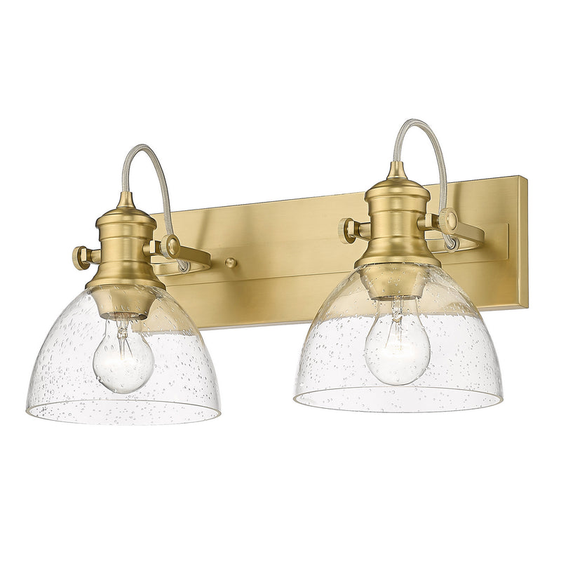 Golden - 3118-BA2 BCB-SD - Two Light Bath Vanity - Hines - Brushed Champagne Bronze