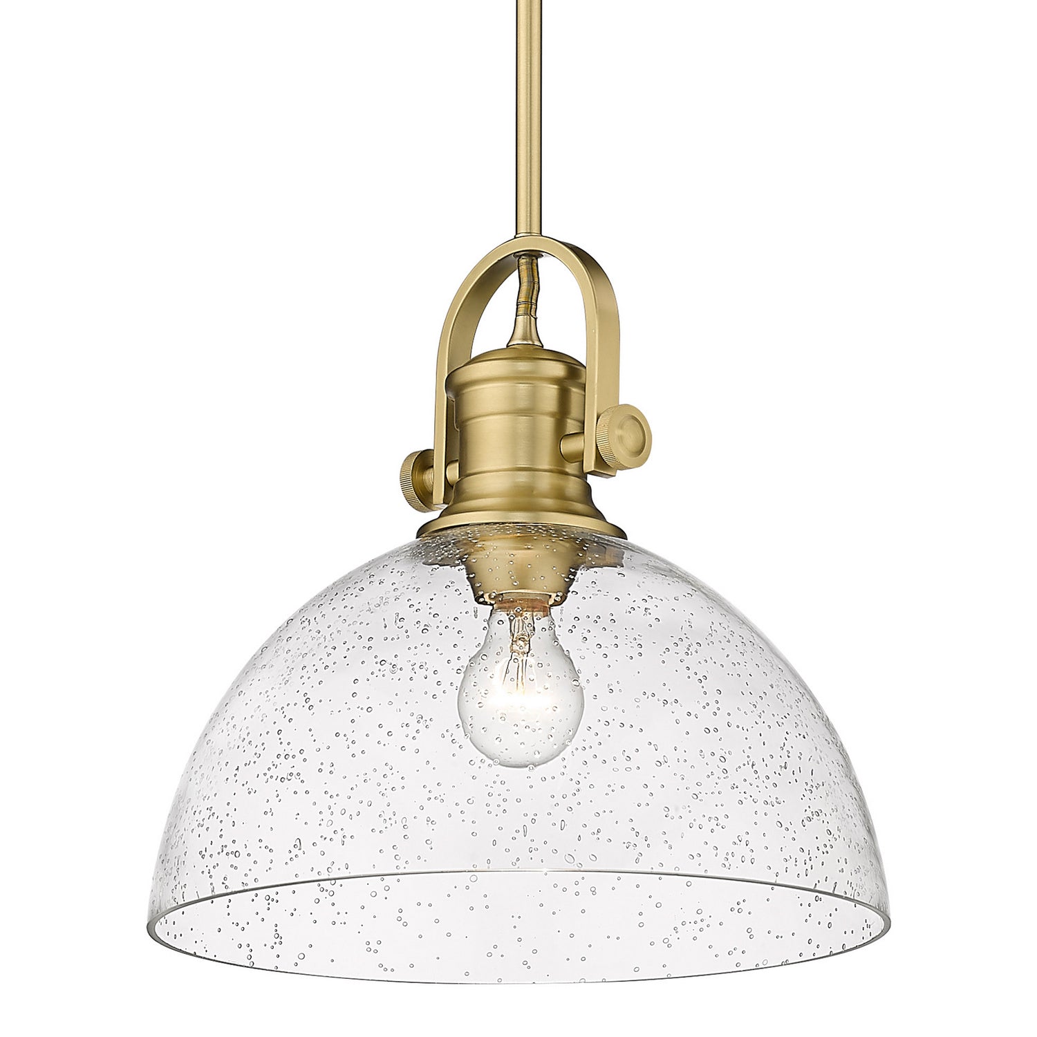 Golden - 3118-L BCB-SD - One Light Pendant - Hines - Brushed Champagne Bronze
