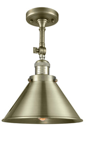 Innovations - 201F-AB-M10-AB - One Light Semi-Flush Mount - Franklin Restoration - Antique Brass