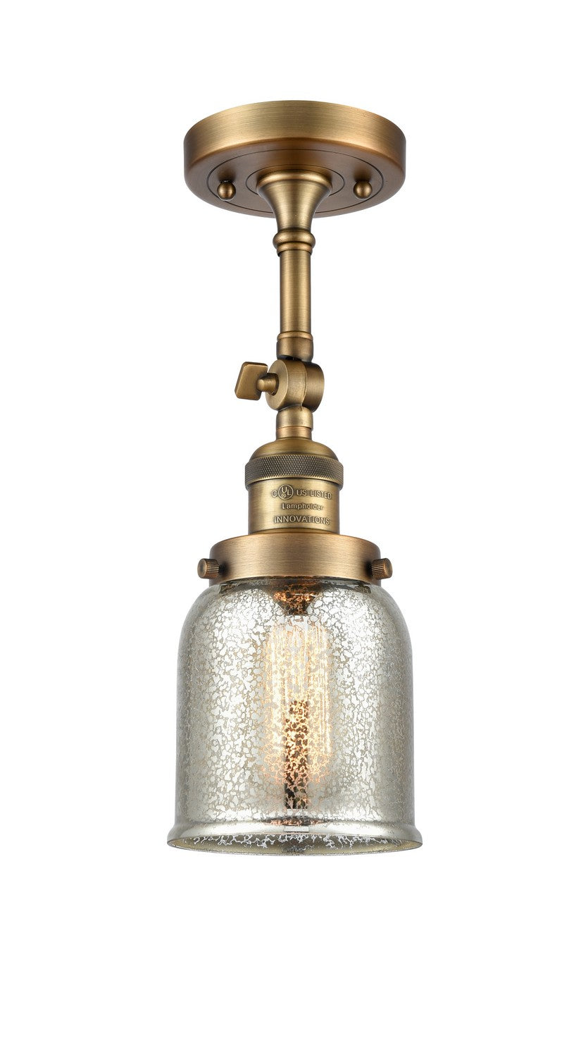 Innovations - 201F-BB-G58 - One Light Semi-Flush Mount - Franklin Restoration - Brushed Brass