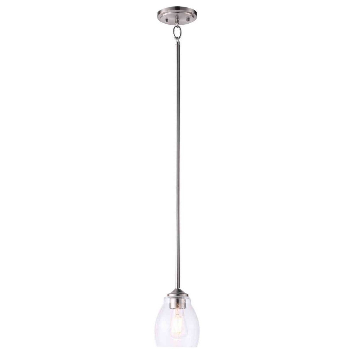 Minka-Lavery - 2430-84 - One Light Pendant - Winsley - Brushed Nickel