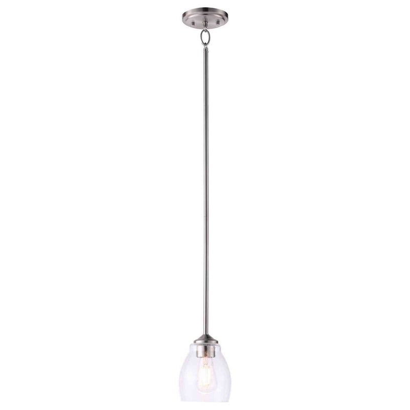 Minka-Lavery - 2430-84 - One Light Pendant - Winsley - Brushed Nickel