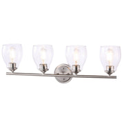 Minka-Lavery - 2434-84 - Four Light Wall Lamp - Winsley - Brushed Nickel