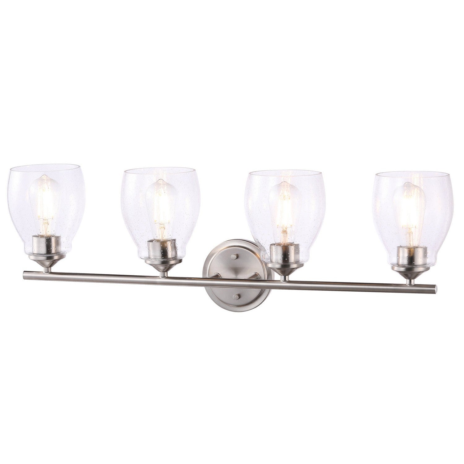 Minka-Lavery - 2434-84 - Four Light Wall Lamp - Winsley - Brushed Nickel