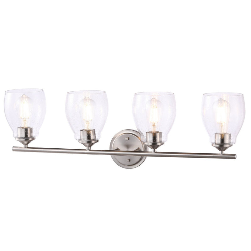 Minka-Lavery - 2434-84 - Four Light Wall Lamp - Winsley - Brushed Nickel