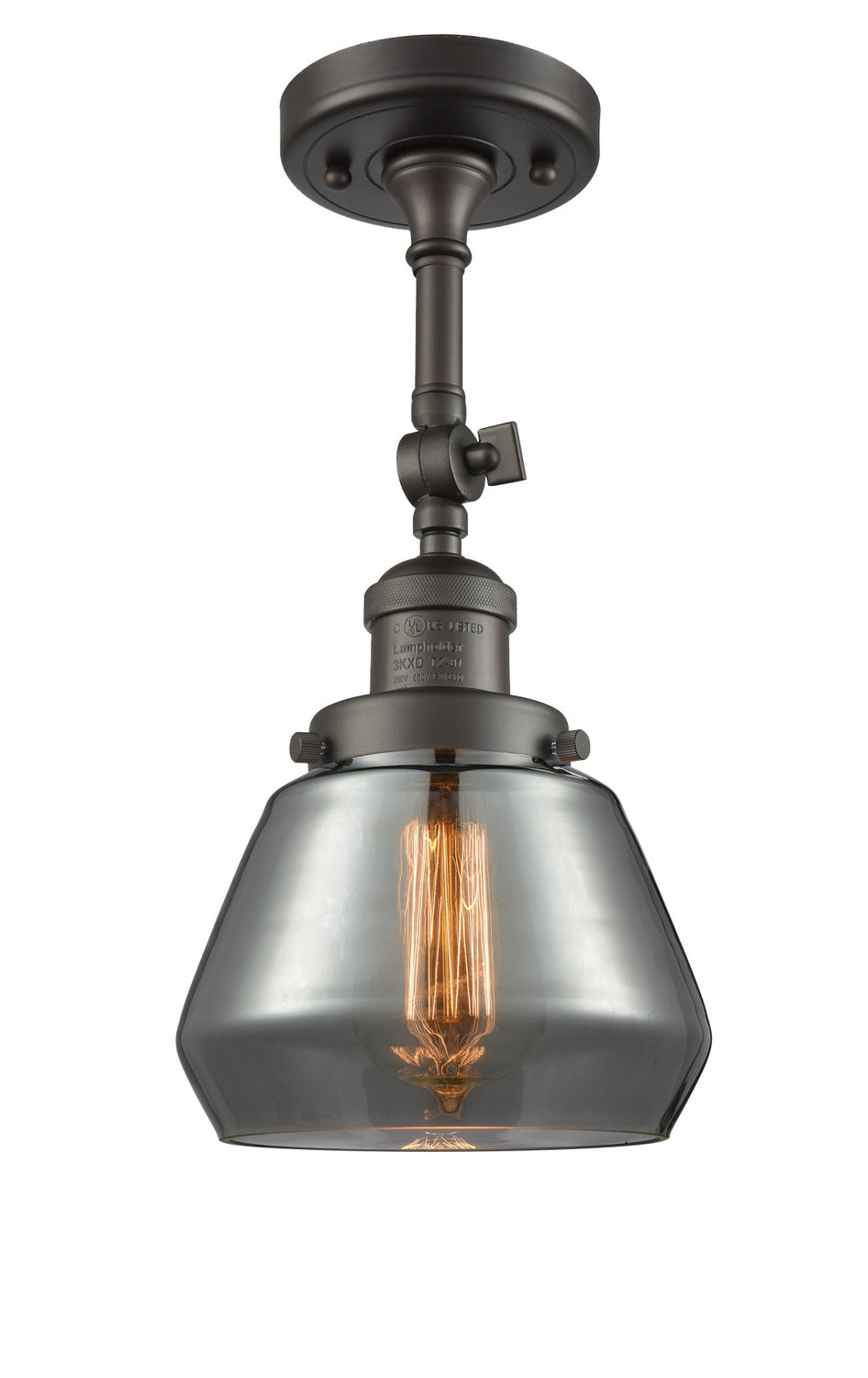 Innovations - 201F-OB-G173 - One Light Semi-Flush Mount - Franklin Restoration - Oil Rubbed Bronze