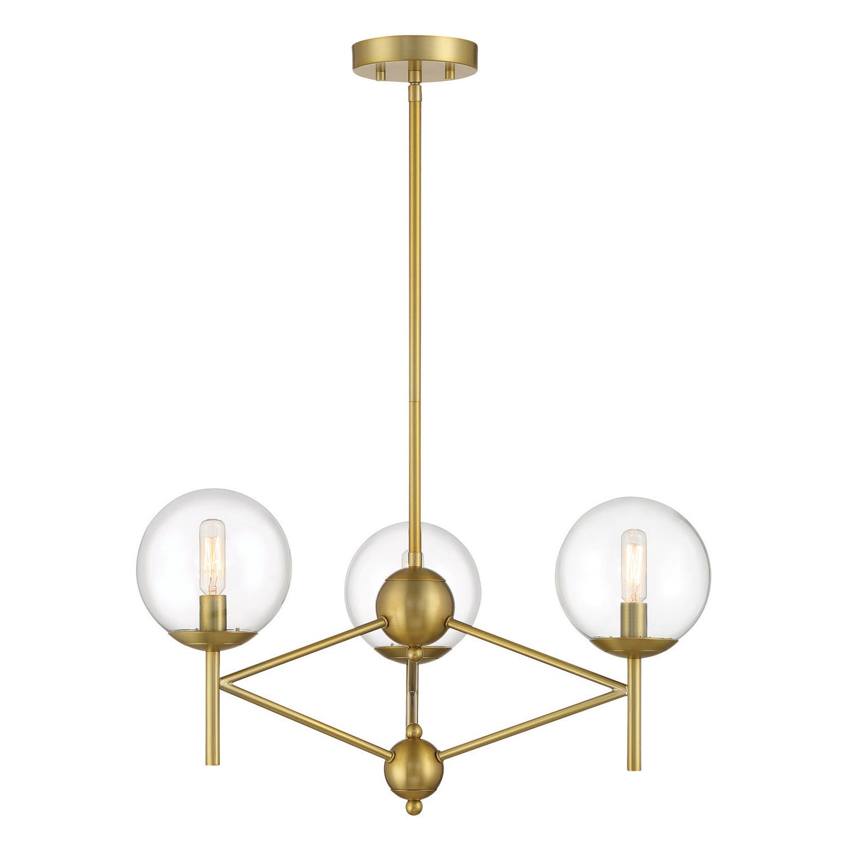 Minka-Lavery - 2796-695 - Three Light Pendant - Auresa - Soft Brass