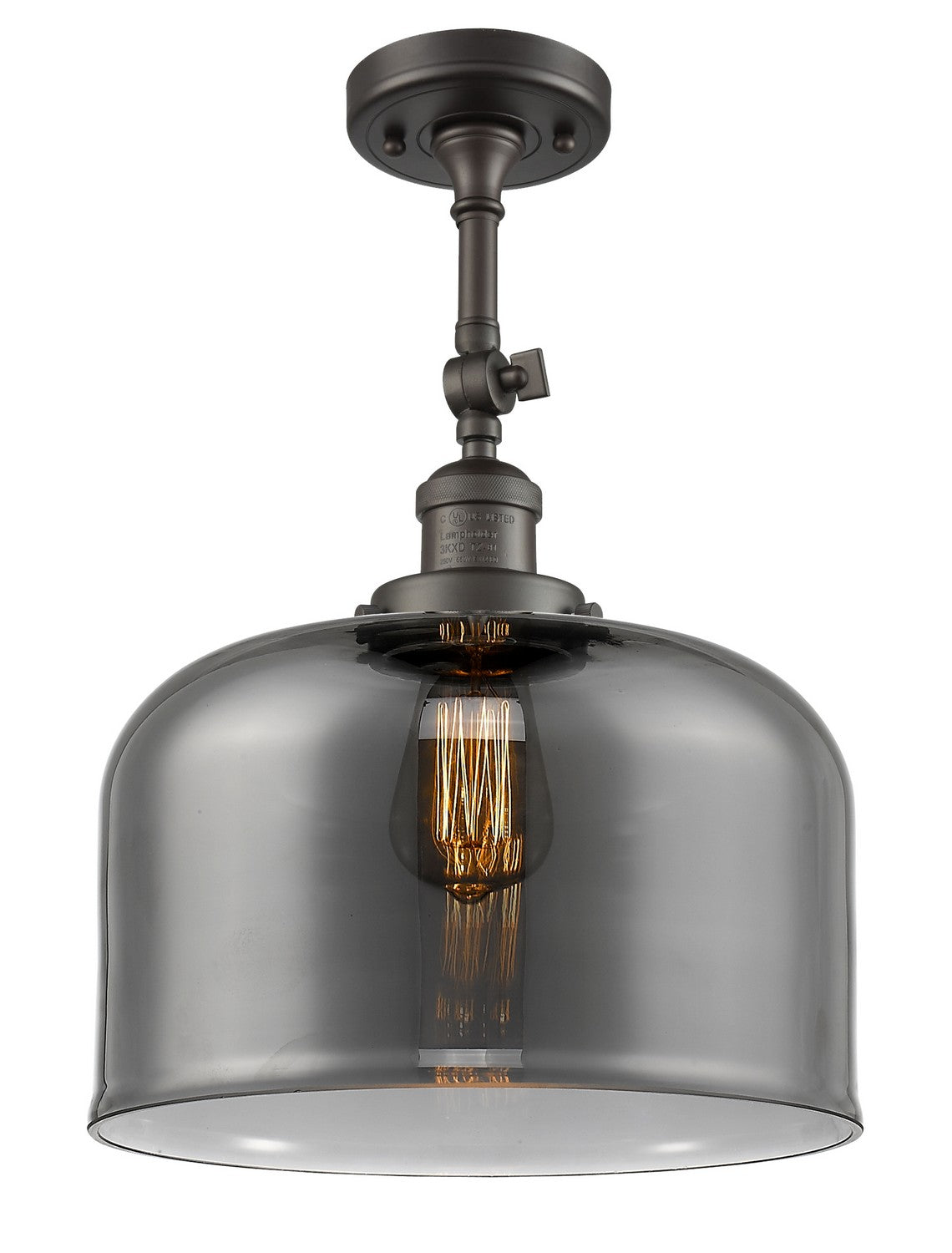 Innovations - 201F-OB-G73-L - One Light Semi-Flush Mount - Franklin Restoration - Oil Rubbed Bronze