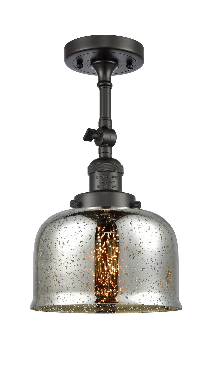 Innovations - 201F-OB-G78 - One Light Semi-Flush Mount - Franklin Restoration - Oil Rubbed Bronze