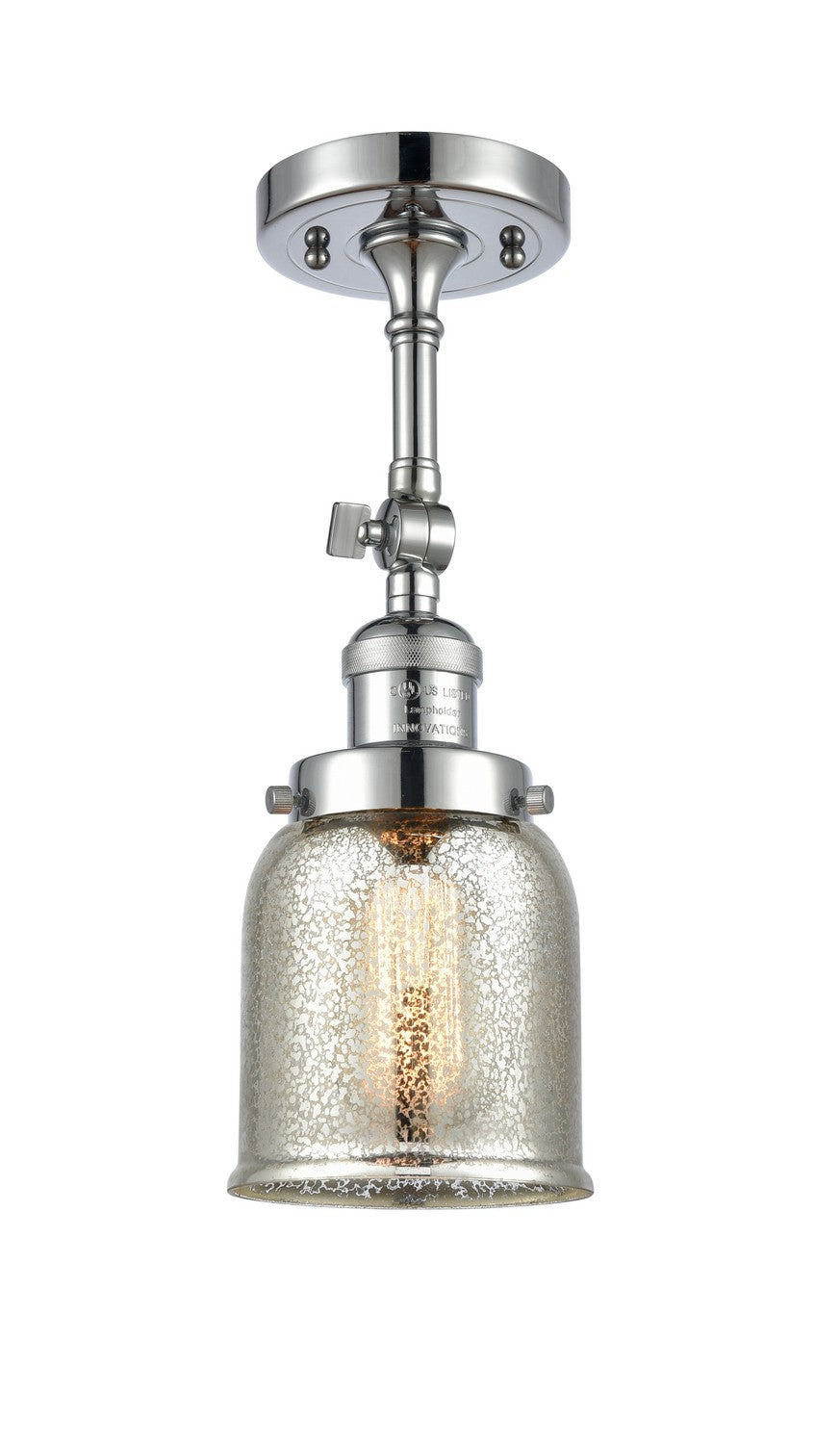 Innovations - 201F-PC-G58 - One Light Semi-Flush Mount - Franklin Restoration - Polished Chrome