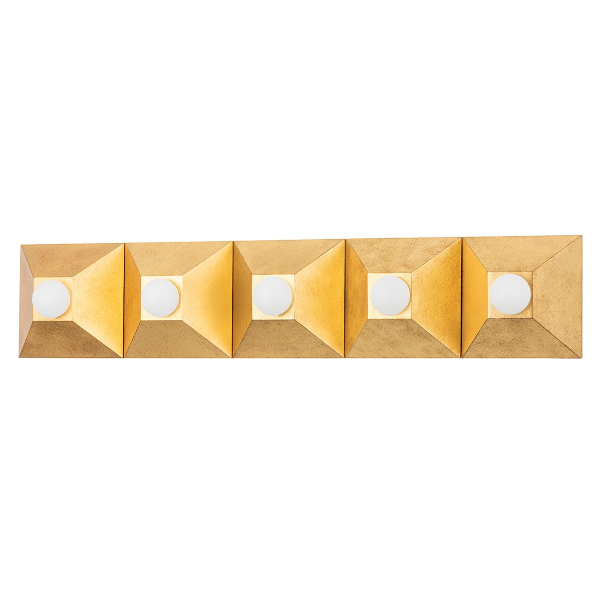 Corbett Lighting - 325-05-VGL - Five Light Bath And Vanity - Max - Vintage Gold Leaf
