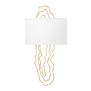 Corbett Lighting - 404-02-VGL - Two Light Wall Sconce - 5Th Avenue - Vintage Gold Leaf