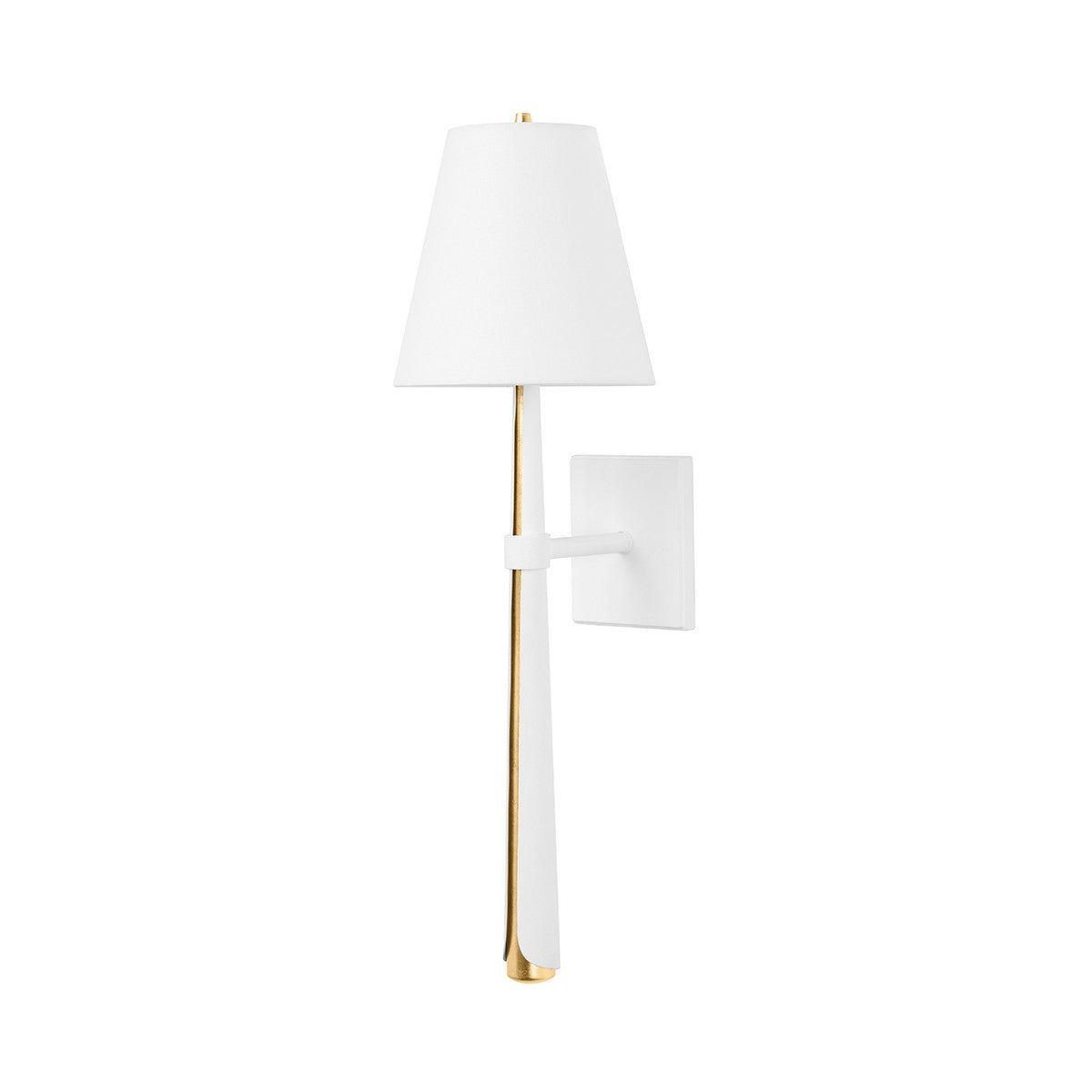 Corbett Lighting - 405-01-VGL/GSW - One Light Wall Sconce - Esmeralda - Vintage Gold Leaf/Gesso White