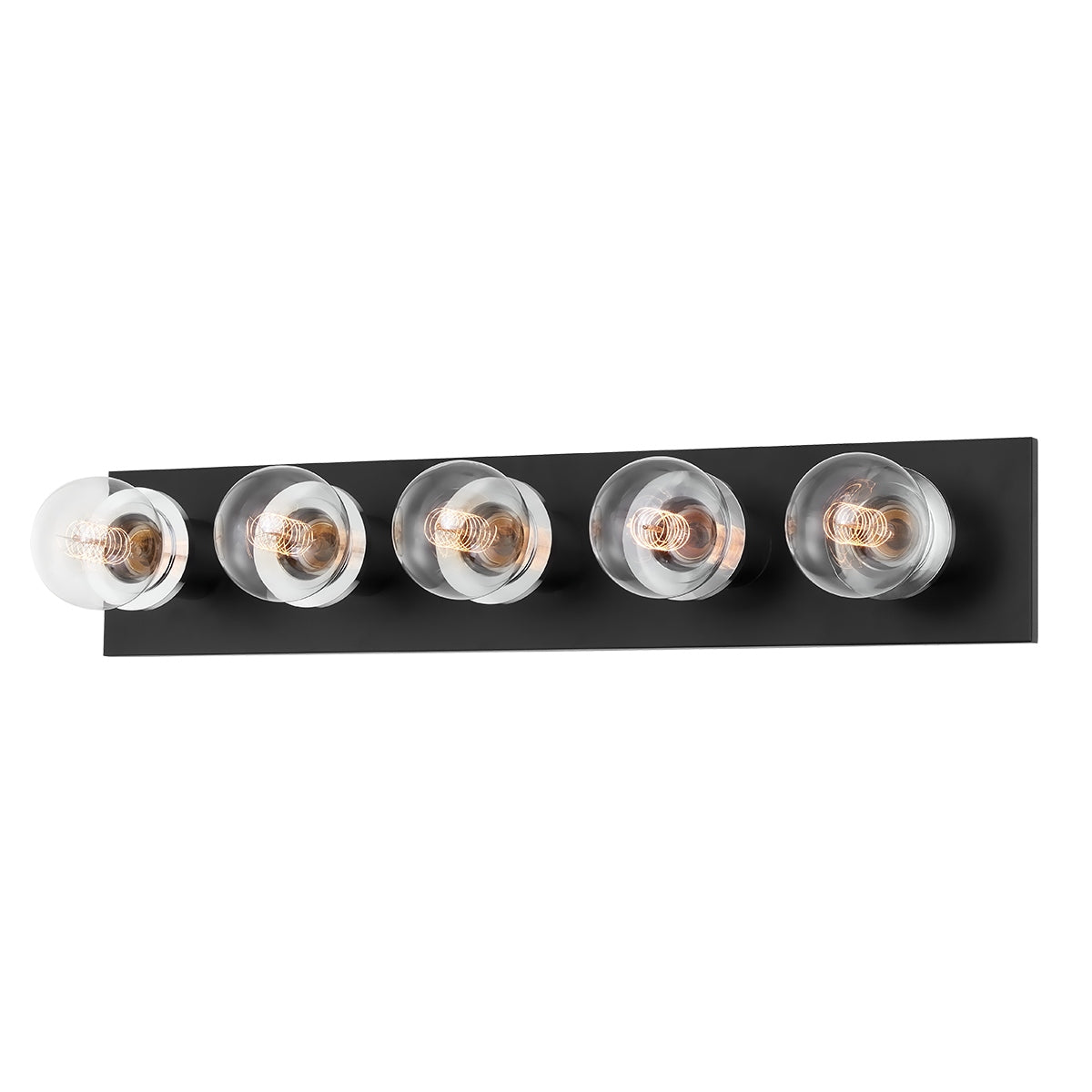 Mitzi - H526305-PC/SBK - Five Light Bath and Vanity - Brandi - Polished Chrome/Soft Black