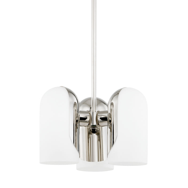 Mitzi - H550703-PN - Three Light Pendant - Mabel - Polished Nickel
