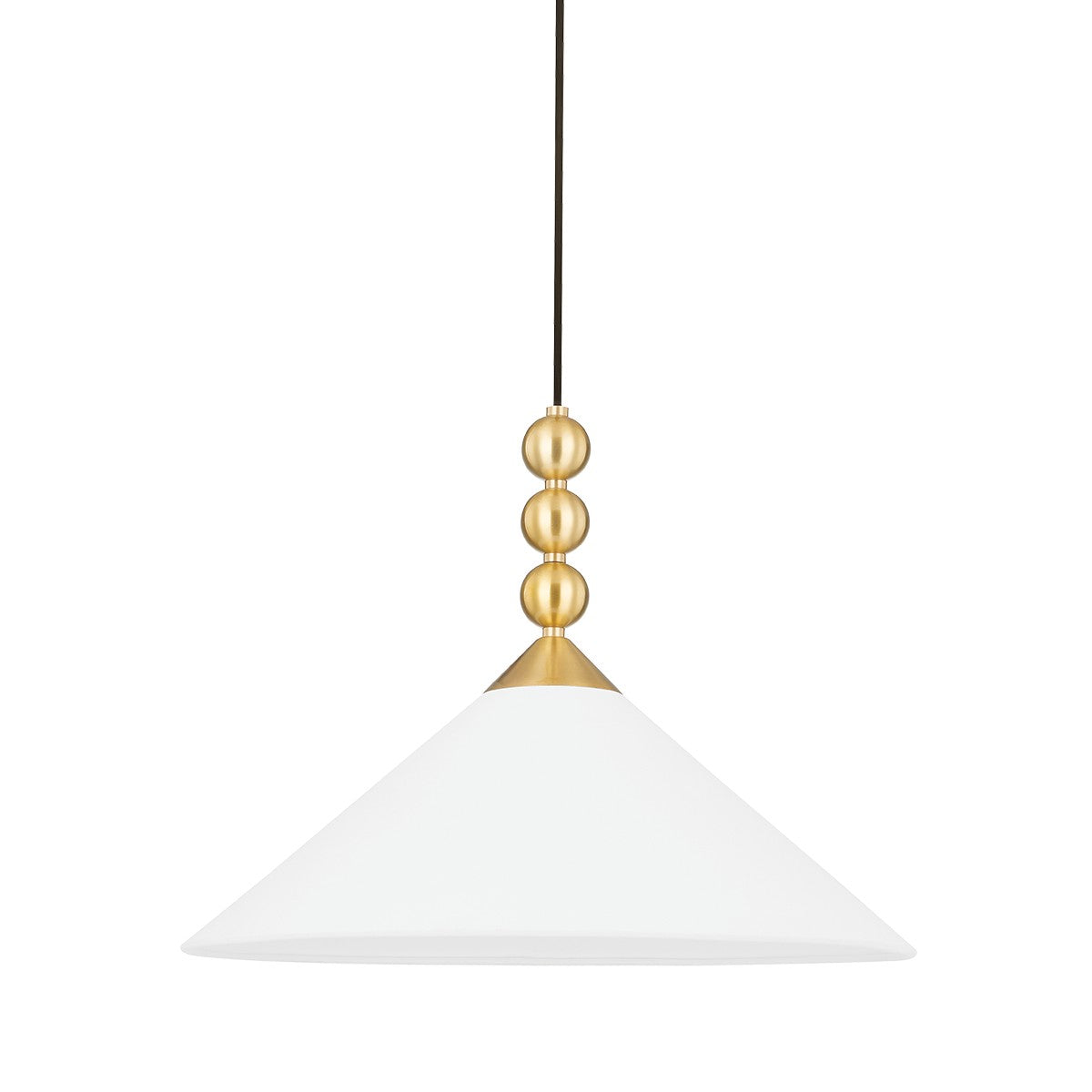 Mitzi - H682701-AGB - One Light Pendant - Sang - Aged Brass