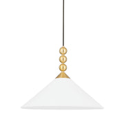 Mitzi - H682701-AGB - One Light Pendant - Sang - Aged Brass