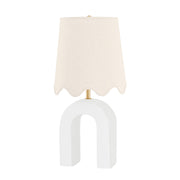 Mitzi - HL685201-AGB/CMW - One Light Table Lamp - Roshani - Aged Brass/Ceramic Raw Matte White