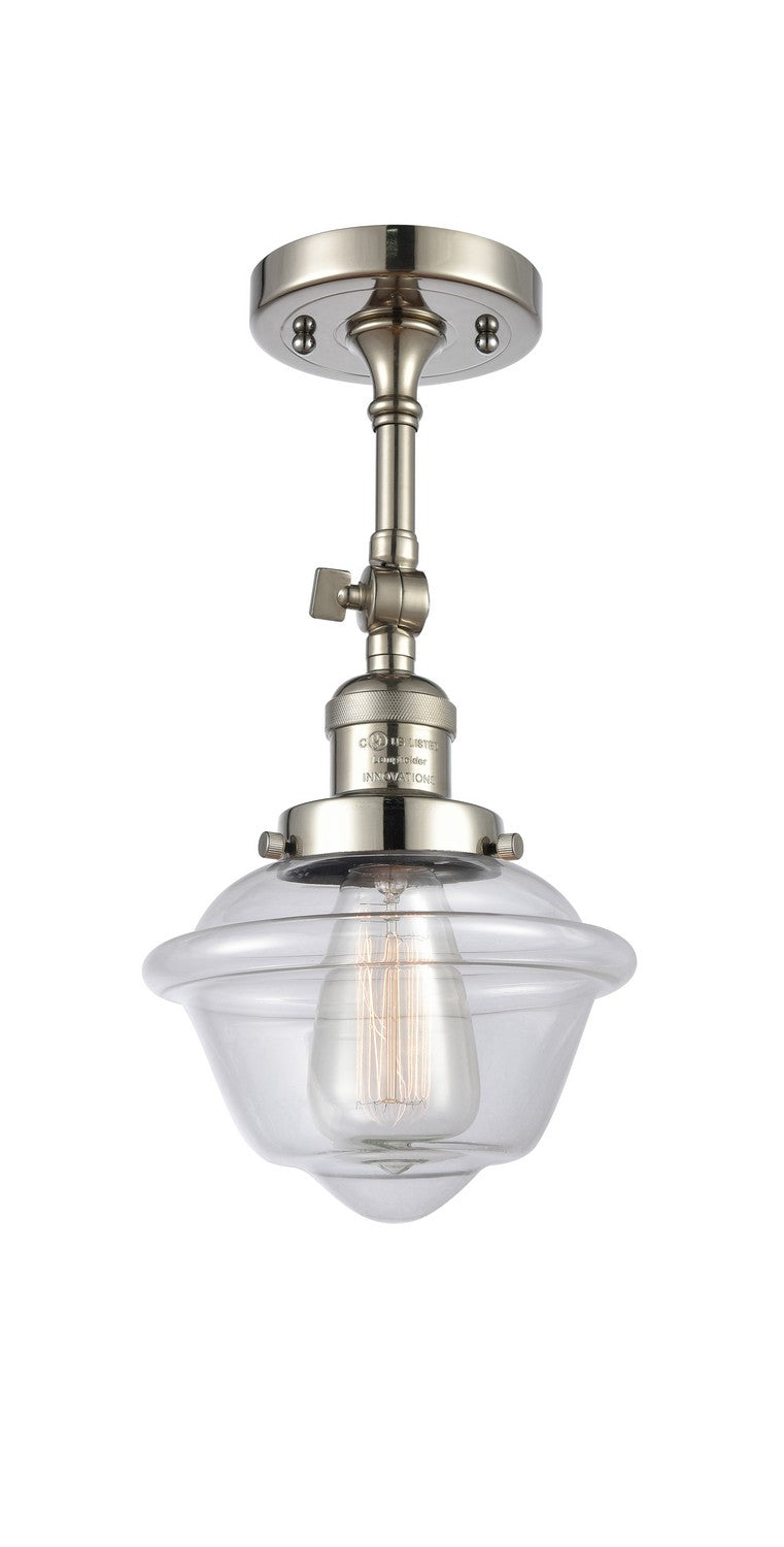 Innovations - 201F-PN-G532 - One Light Semi-Flush Mount - Franklin Restoration - Polished Nickel