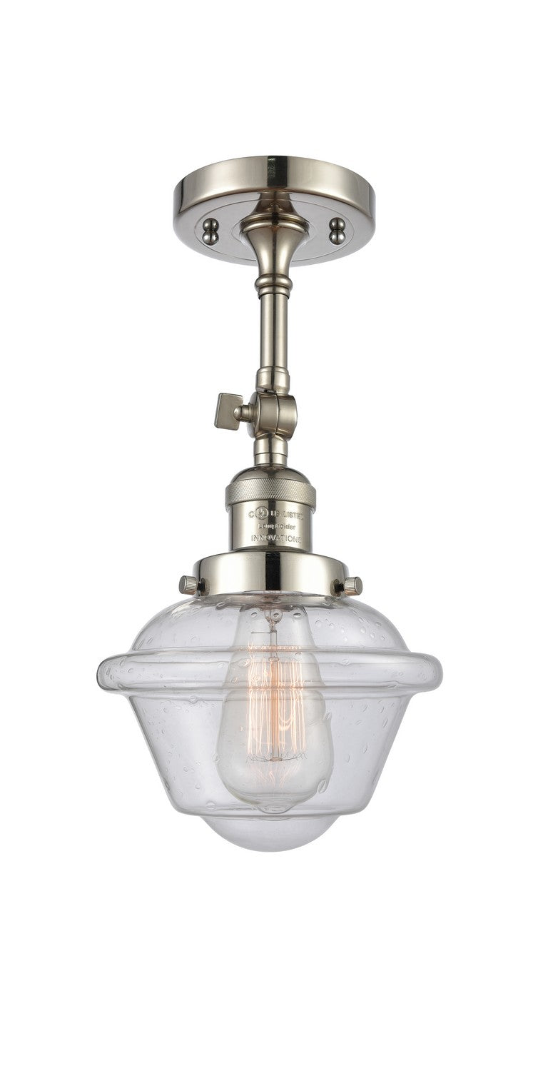 Innovations - 201F-PN-G534 - One Light Semi-Flush Mount - Franklin Restoration - Polished Nickel