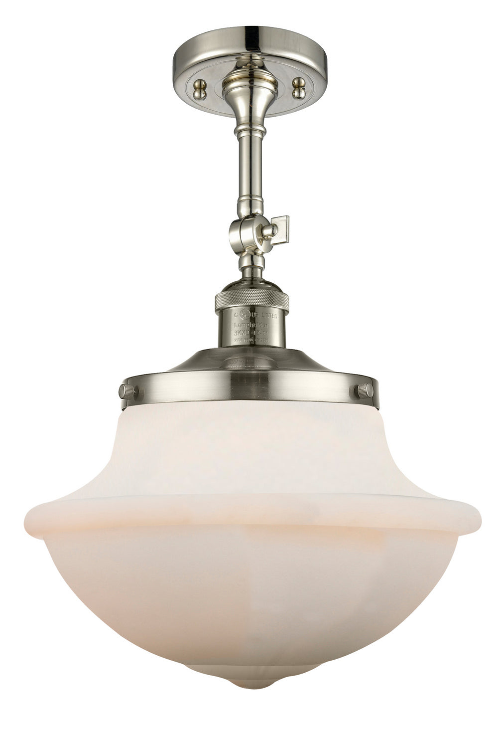 Innovations - 201F-PN-G541 - One Light Semi-Flush Mount - Franklin Restoration - Polished Nickel