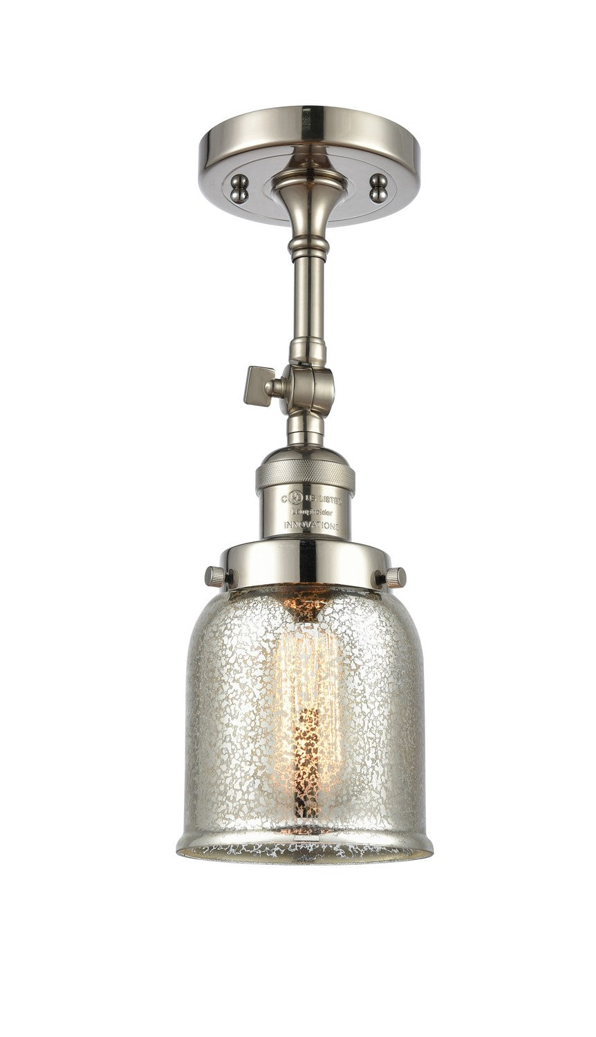 Innovations - 201F-PN-G58 - One Light Semi-Flush Mount - Franklin Restoration - Polished Nickel