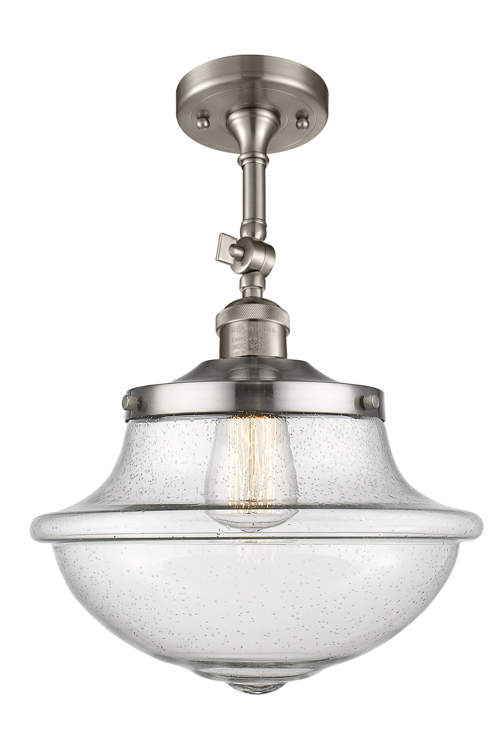 Innovations - 201F-SN-G544 - One Light Semi-Flush Mount - Franklin Restoration - Brushed Satin Nickel