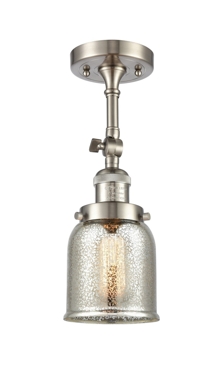 Innovations - 201F-SN-G58 - One Light Semi-Flush Mount - Franklin Restoration - Brushed Satin Nickel