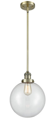 Innovations - 201S-AB-G202-10 - One Light Mini Pendant - Franklin Restoration - Antique Brass