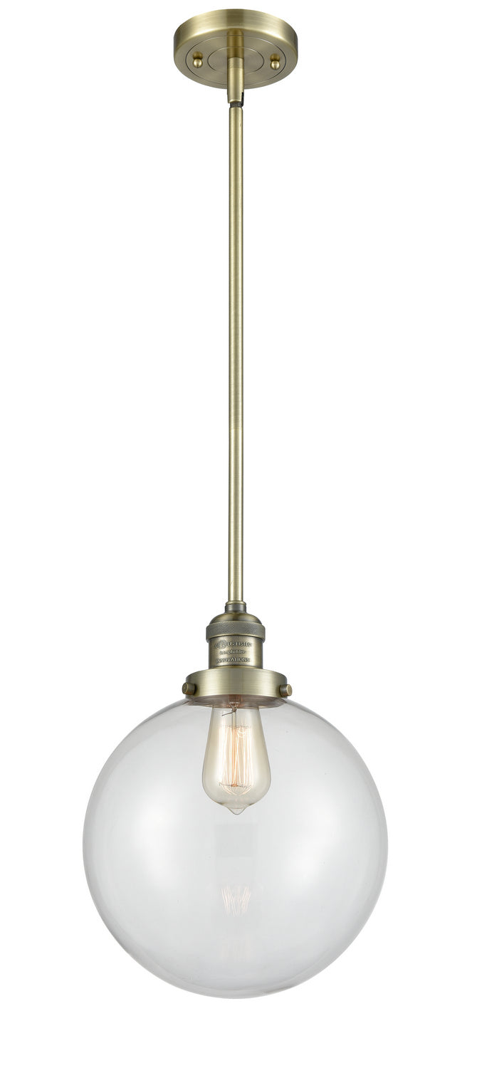 Innovations - 201S-AB-G202-10 - One Light Mini Pendant - Franklin Restoration - Antique Brass