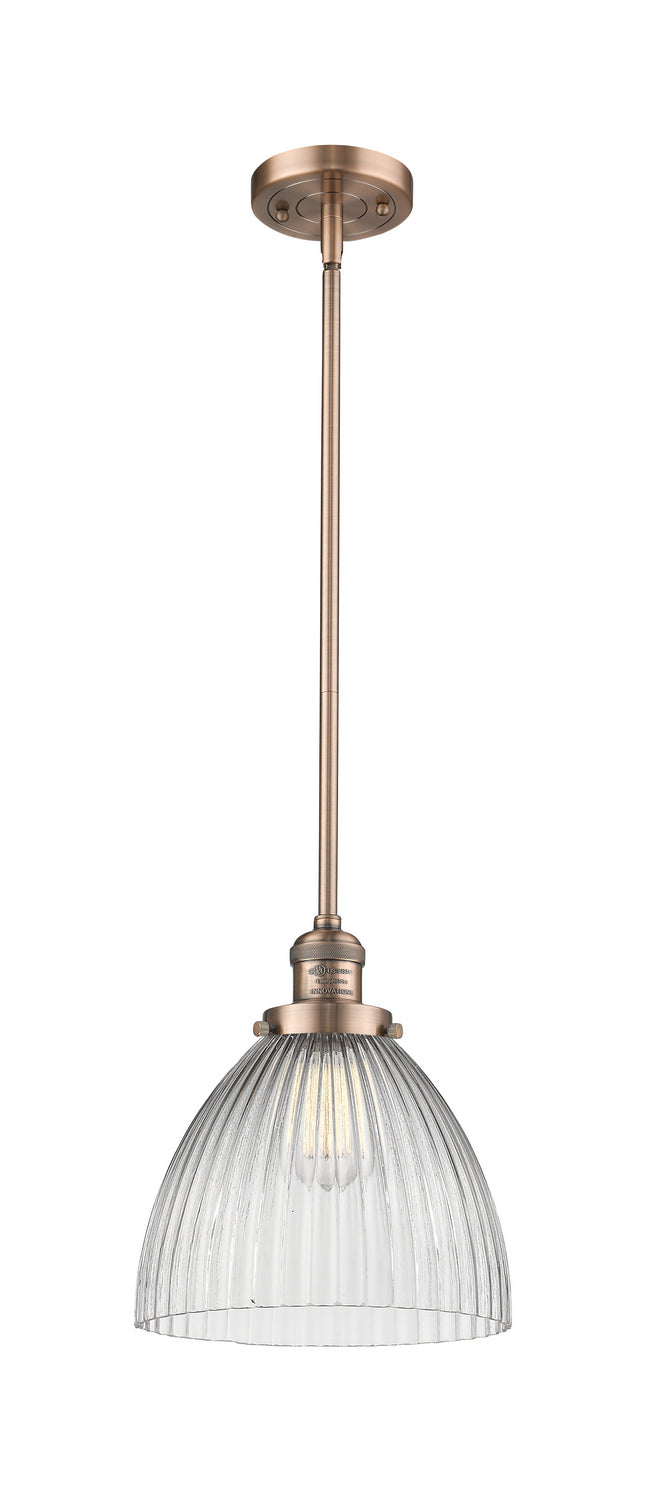 Innovations - 201S-AC-G222 - One Light Mini Pendant - Franklin Restoration - Antique Copper