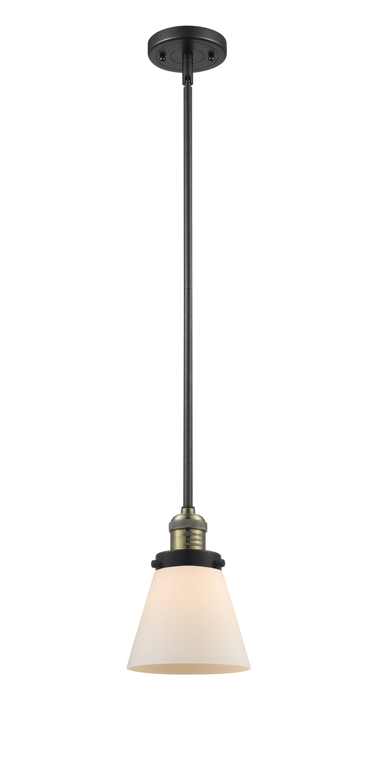 Innovations - 201S-BAB-G61 - One Light Mini Pendant - Franklin Restoration - Black Antique Brass